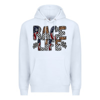 White race life Premium Hoodie - RacoonDesign
