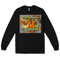 Black hey there pumpkin mouse pad Long Sleeve Tee - BundleAndBundleShop