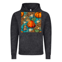 Vintage Black pumpkin and butterfly seamless pattern Vintage Hoodie - BundleAndBundleShop