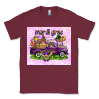 Burgundy Mardi Gras with gnomies tumbler Classic Tee - HowdyJamesFarm