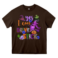 Chocolate Brown yes i can drive a stick Heavy Core Tee - CowGirlArtShop
