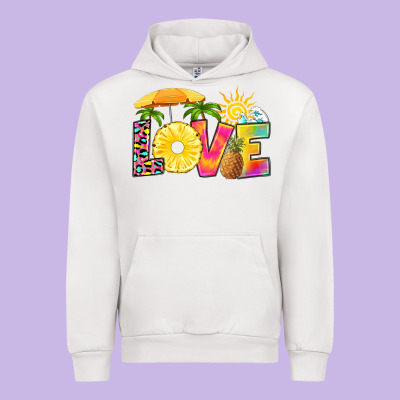 Love Pineapple Urban Hoodie Designed By Ranaportraitstore