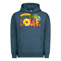 Pigment Midnight Navy love pineapple Urban Hoodie - RanaPortraitStore