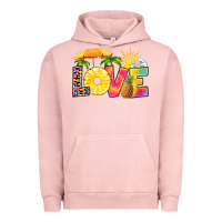 Pigment Salmon love pineapple Urban Hoodie - RanaPortraitStore