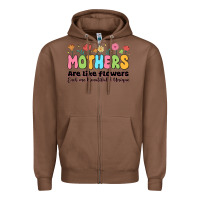 Chestnut mothers are like flowers Zipper Hoodie - JahusDesignShop