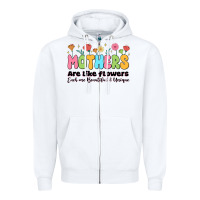White mothers are like flowers Zipper Hoodie - JahusDesignShop