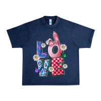 Navy easter love Urban Heavy Tee - FaDigitalArtStudio