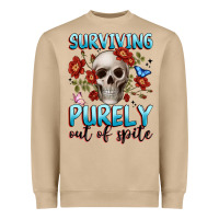 Surviving Purely Out Of Spite Heavyweight Sweatshirt | Teevron