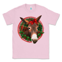 Bubblegum Pink Christmas donkey with bandana Classic Tee - Jasminsmagicworld