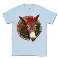 Dusty Blue Christmas donkey with bandana Classic Tee - Jasminsmagicworld