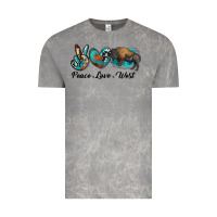Cloud Rock peace love west bison Vintage Tee - RanaPortraitStore