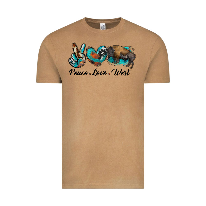 Peace Love West Bison Vintage Tee by RanaPortraitStore | Teevron
