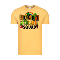 Vintage Mustard lucky teacher squad St. Patricks Day Vintage Tee - FaDigitalArtStudio