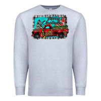 Heather Grey truck merry christmas Premium Sweatshirt - JahusDesignShop