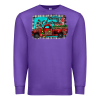 Purple truck merry christmas Premium Sweatshirt - JahusDesignShop