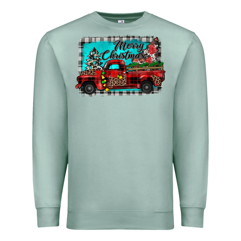 Truck Merry Christmas Premium Sweatshirt by JahusDesignShop | Teevron