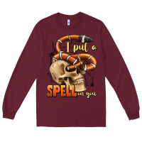 Burgundy i put a spell on you Long Sleeve Tee - BundleAndBundleShop