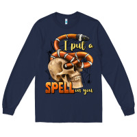 Navy i put a spell on you Long Sleeve Tee - BundleAndBundleShop