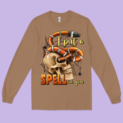 I Put A Spell On You Long Sleeve Tee Designed By Bundleandbundleshop