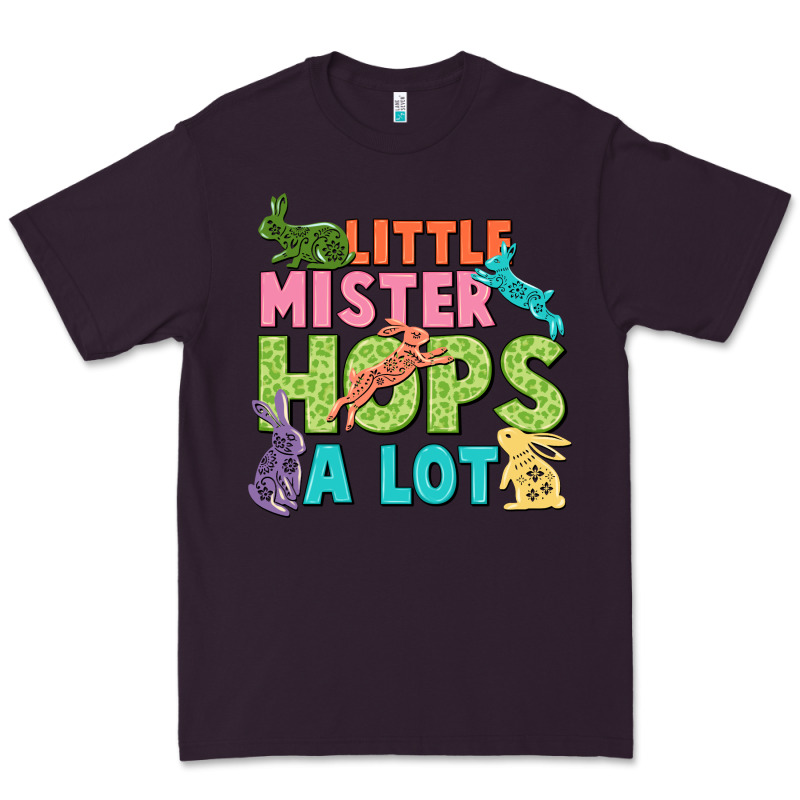 Little Mister Hops A Lot Easter Day Premium Tee by CowGirlArtShop | Teevron