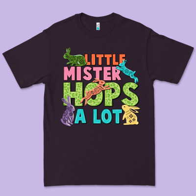 Little Mister Hops A Lot Easter Day Premium Tee Designed By Cowgirlartshop