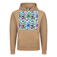 Vintage Coffee Science Teacher Seamless Pattern Vintage Hoodie - BundleAndBundleShop