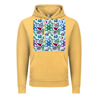 Vintage Mustard Science Teacher Seamless Pattern Vintage Hoodie - BundleAndBundleShop