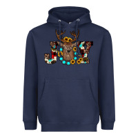 Navy christmas joy Heavyweight Hoodie - JahusDesignShop