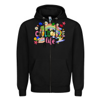 Black childcare life Zipper Hoodie - JahusDesignShop