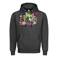 Charcoal Heather childcare life Zipper Hoodie - JahusDesignShop