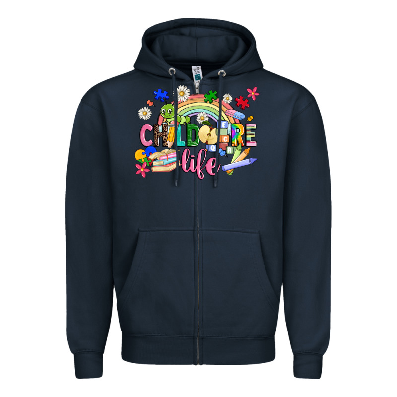 Childcare Life Zipper Hoodie by JahusDesignShop | Teevron