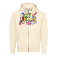 Sandshell childcare life Zipper Hoodie - JahusDesignShop