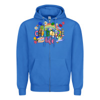 True Royal childcare life Zipper Hoodie - JahusDesignShop