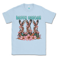 Dusty Blue happy easter bunny Classic Tee - Artiststas