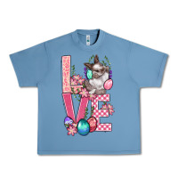 Pebble Blue Love Easter Urban Heavy Tee - BundleAndBundleShop