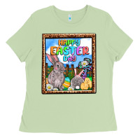 Matcha Happy Easter Day Ladies Tee - OliviaCreatesArt