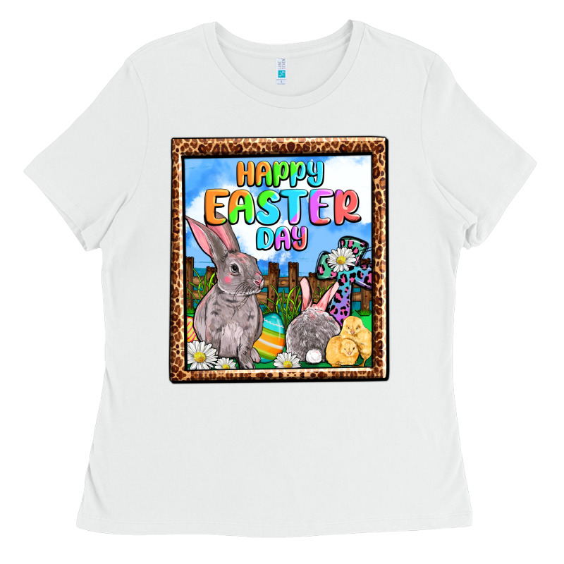 Happy Easter Day Ladies Tee by OliviaCreatesArt | Teevron