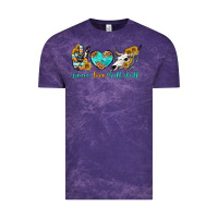 Cloud Purple peace love bull skull bbs Vintage Tee - BundleAndBundleShop
