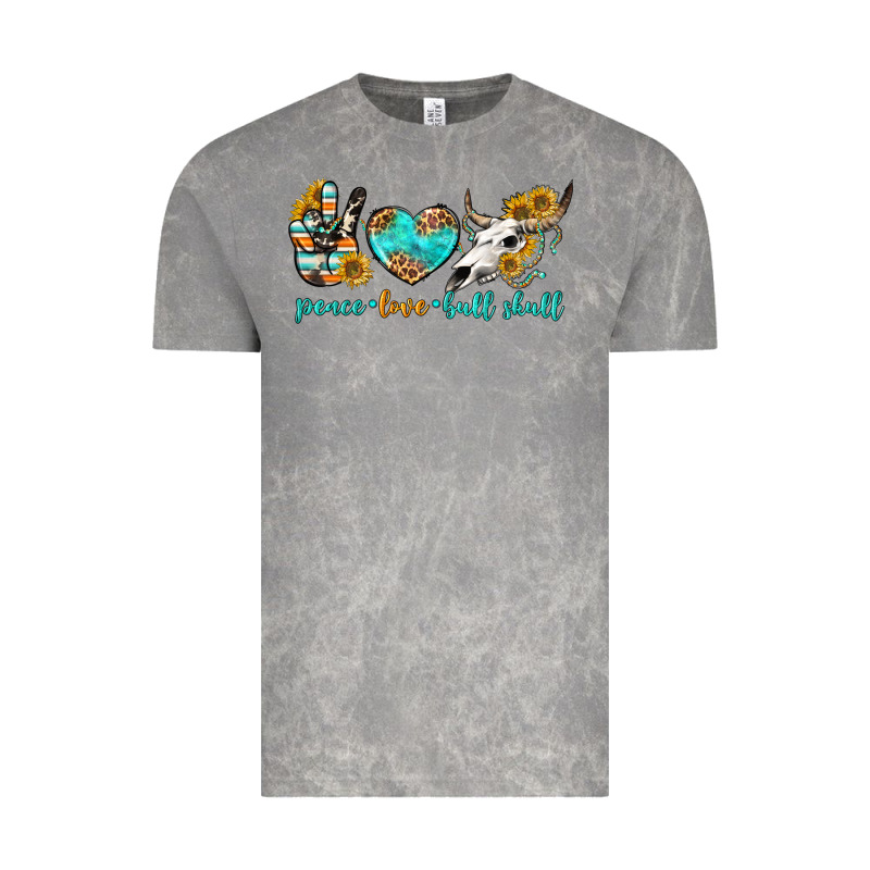 Peace Love Bull Skull Bbs Vintage Tee by BundleAndBundleShop | Teevron