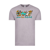 Vintage Zinc peace love bull skull bbs Vintage Tee - BundleAndBundleShop