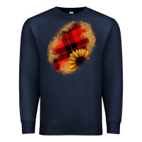 Navy sunflower Christmas patch Premium Sweatshirt - JahusDesignShop