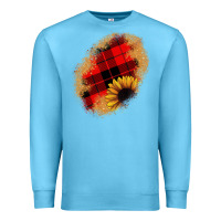 Ocean Blue sunflower Christmas patch Premium Sweatshirt - JahusDesignShop