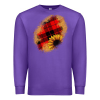 Purple sunflower Christmas patch Premium Sweatshirt - JahusDesignShop