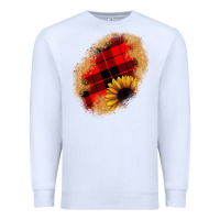 White sunflower Christmas patch Premium Sweatshirt - JahusDesignShop