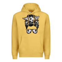 Antique Gold soccer mom Premium Hoodie - RacoonDesign