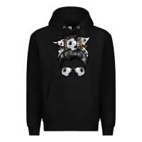 Black soccer mom Premium Hoodie - RacoonDesign