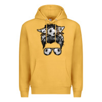 Mustard soccer mom Premium Hoodie - RacoonDesign