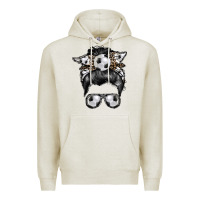Oatmeal Heather soccer mom Premium Hoodie - RacoonDesign