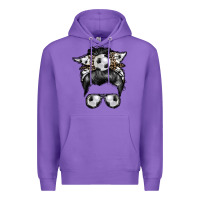 Purple soccer mom Premium Hoodie - RacoonDesign
