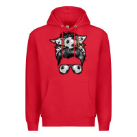 Red soccer mom Premium Hoodie - RacoonDesign